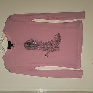 Girls Cowboy Boot Mesh Blouse *NWT*